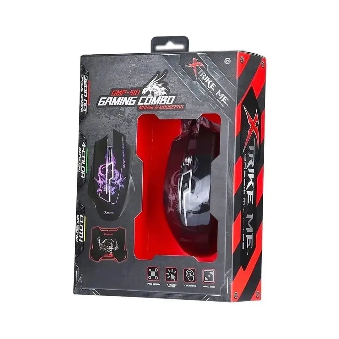 Kit Gamer Mouse Pad Optico