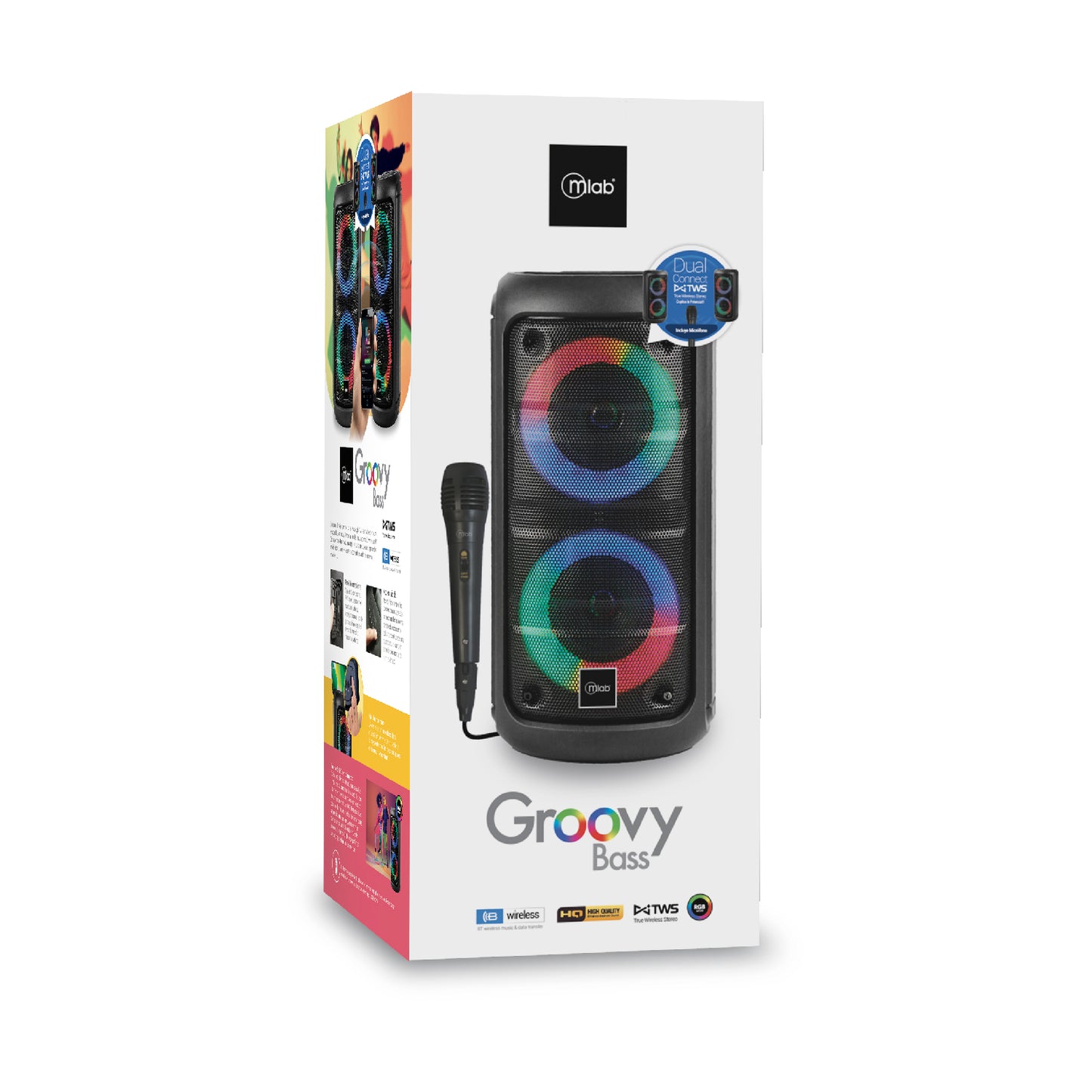 Parlante Color Feel Bass Karaoke TWS Microlab