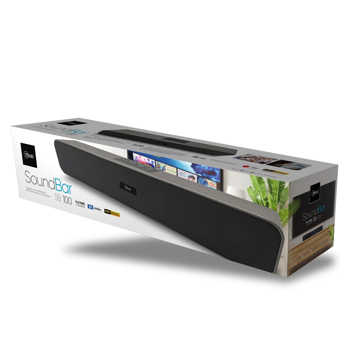 Parlante SoundBar Tws Bluetooth SB100 - Microlab