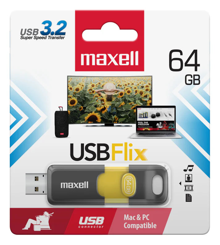 PENDRIVE MAXELL 64 GIGAS