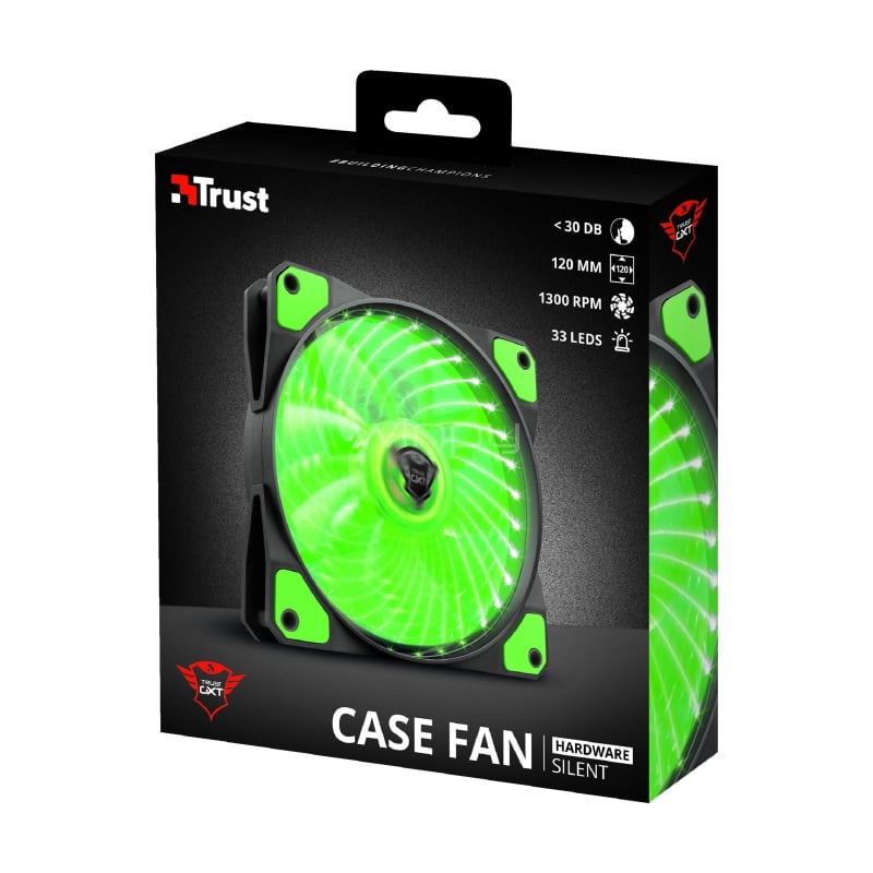 Ventilador Trust GXT 762W Iluminacion Led Verde