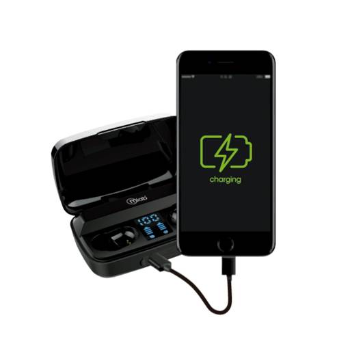 Audífonos Bluetooth Energy+ Twins 8971 In-Ear - Negro