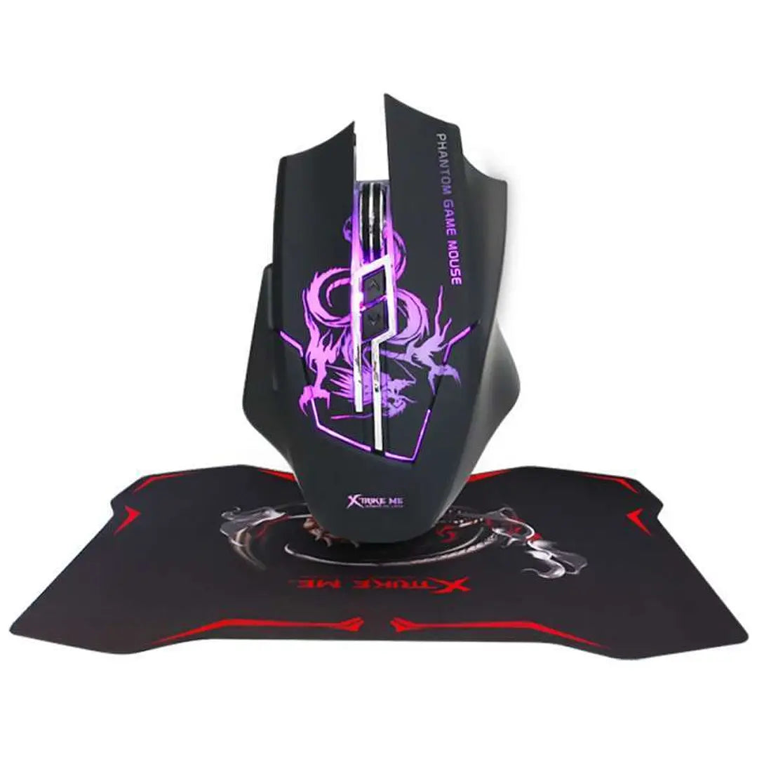 Kit Gamer Mouse Pad Optico