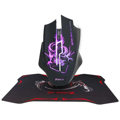 Kit Gamer Mouse Pad Optico