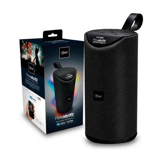 Parlante Bluetooth Flow Master Aux Mp3 Fm Microlab Negro