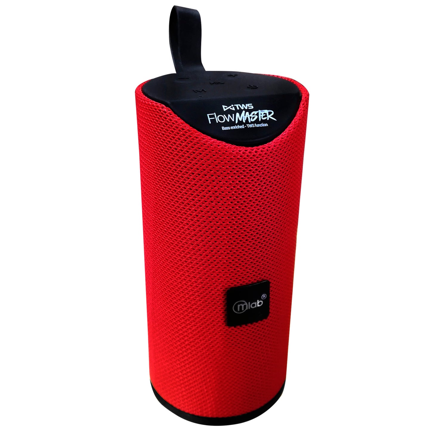 Parlante Bluetooth Flow Master Aux Mp3 Fm Microlab Rojo