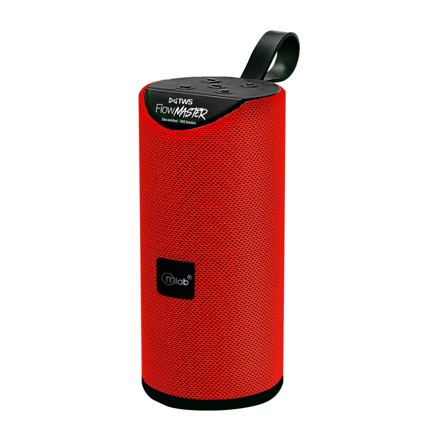 Parlante Bluetooth Flow Master Aux Mp3 Fm Microlab Rojo