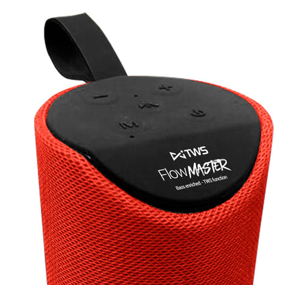 Parlante Bluetooth Flow Master Aux Mp3 Fm Microlab Rojo