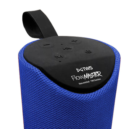 Parlante Bluetooth Flow Master Aux Mp3 Fm Microlab Azul
