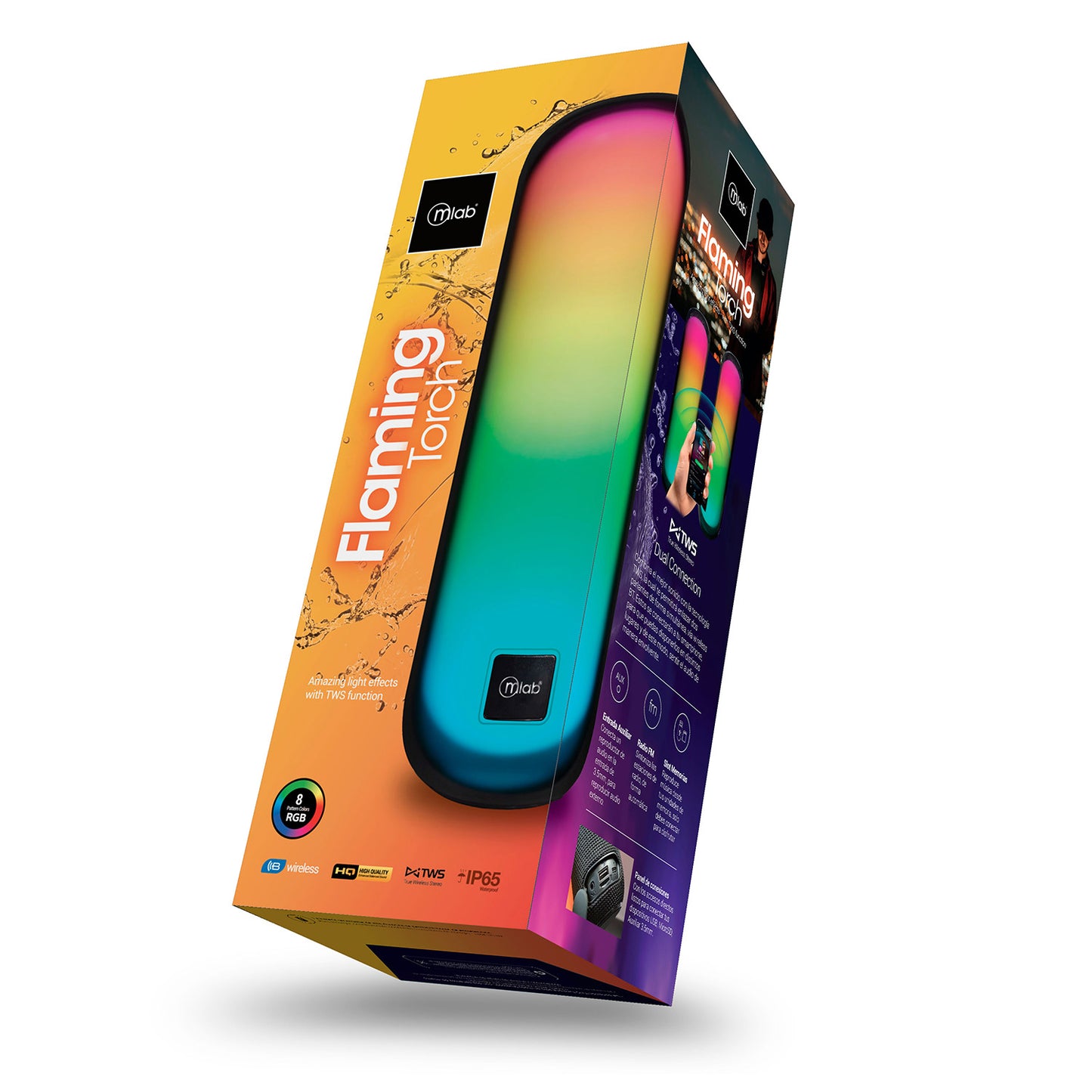 Parlante Portátil Tws Flaming Torch Bass Mlab