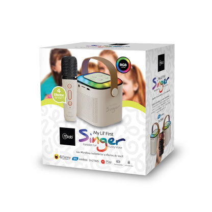 Mlab karaoke My Lil First Singer con luz RGB 1 micrófono