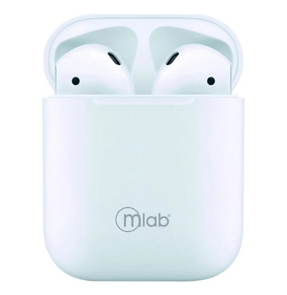 Audífonos BT Just Fly Touch AZUL TWS Mlab Blanco