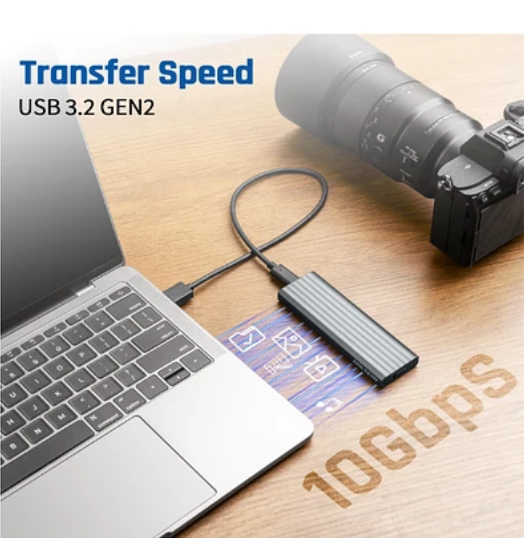 Disco Hiksemi Carry Disk Aluminio M.2 Tipo C/Tipo A USB HS-HUB-MDC1