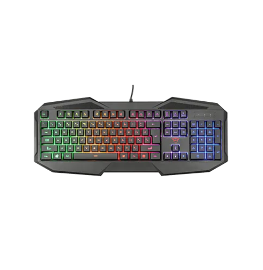 Combo Gaming  4 En 1 Trust Gxt 1180Rw Teclado + Ratón + Alfombrilla + Auriculares