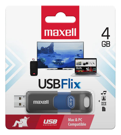 Maxell  4GB Flix - Memoria USB 2.0 Flash Drive