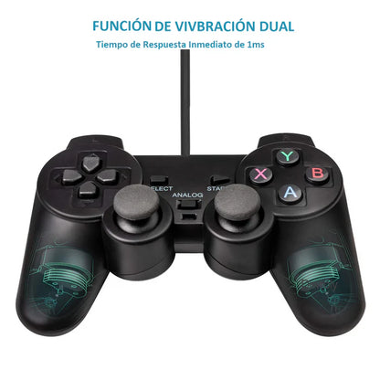Gamepad USB con Sticks Analógicos Dblue DBC1001   Negro