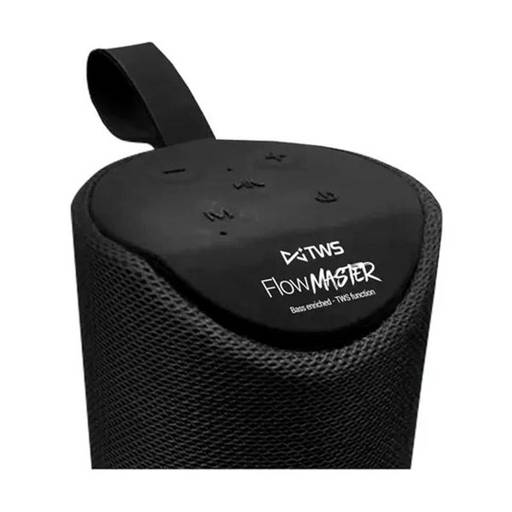 Parlante Bluetooth Flow Master Aux Mp3 Fm Microlab Negro