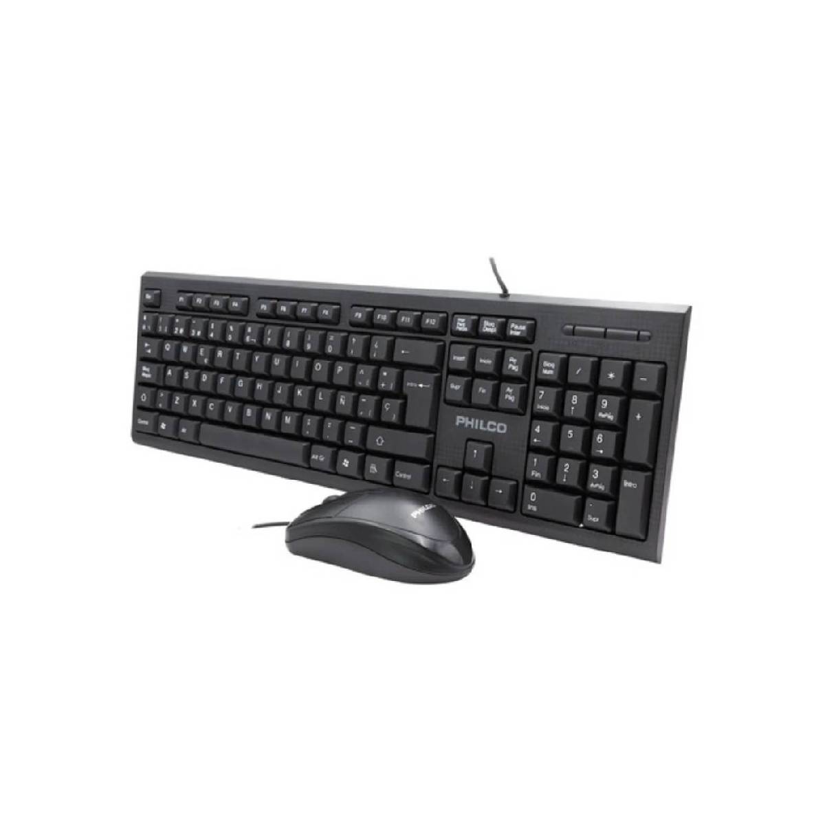 Kit Teclado + Mouse Philco K4500 USB alámbrico