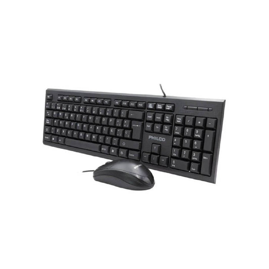 Kit Teclado + Mouse Philco K4500 USB alámbrico